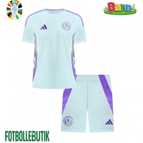 Skottland Bortaställ Barn EM 2024 Kortärmad (+ Korta byxor)